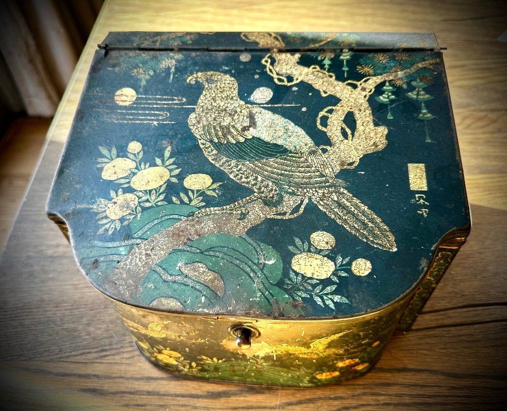 Antiek Dragees Blik De Faam Breda Vogels Lithoblik Vintage, Verzenden, Gebruikt, Overige, Overige merken