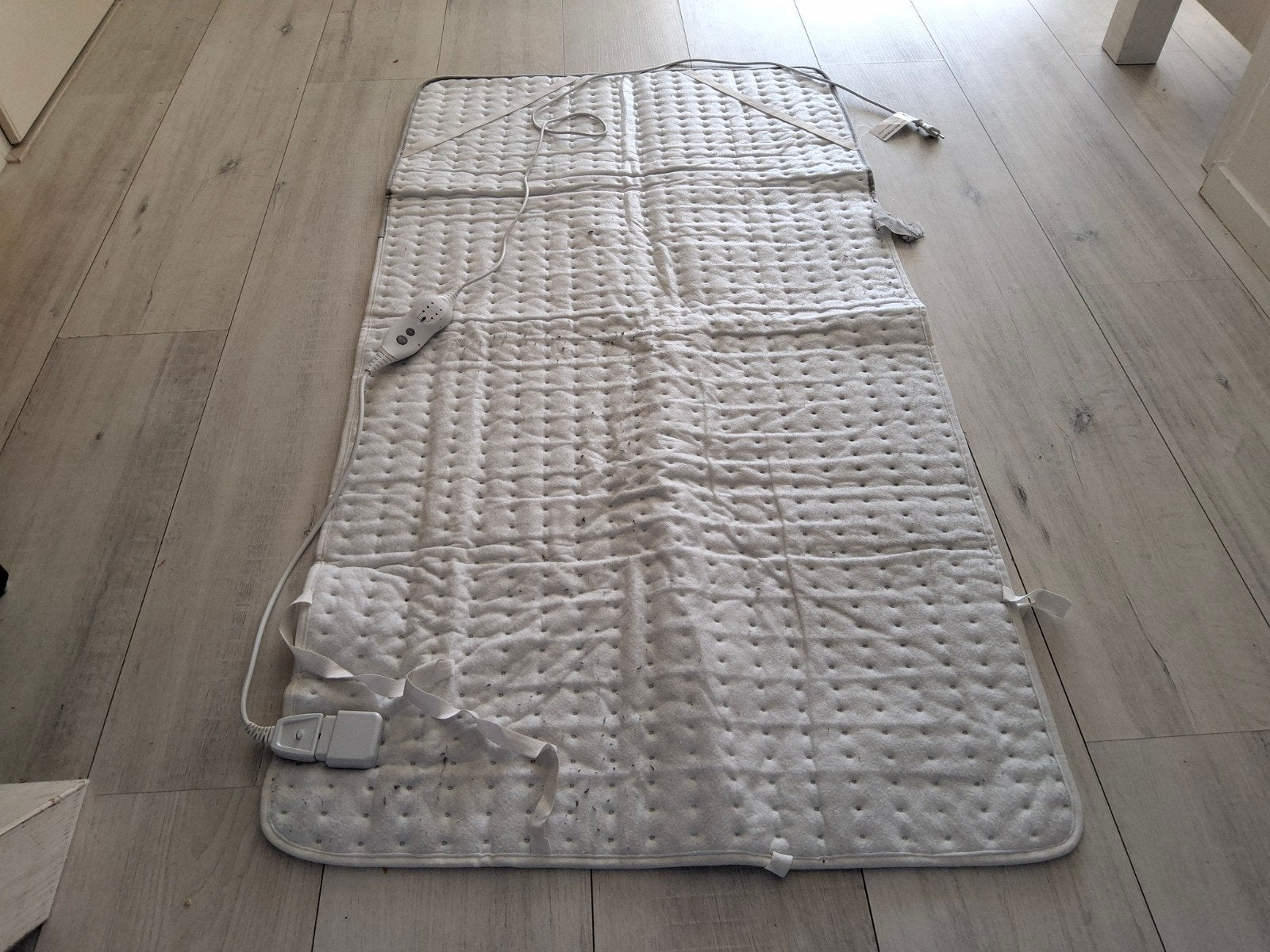 elektrische deken, Wit, 80 cm, Polyester, Woondeken