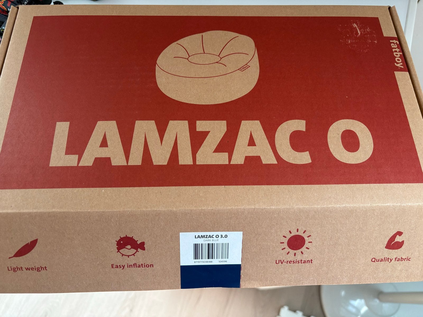 2x Nieuwe Fatboy Lamzac O 3.0 Dark Blue, Ophalen of Verzenden, Nieuw