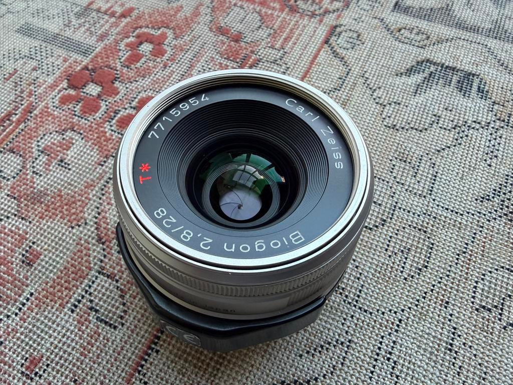 Nieuwstaat Carl Zeiss Biogon G 28mm 2.8 Lens Contax G1 G2, Ophalen of Verzenden, Zo goed als nieuw