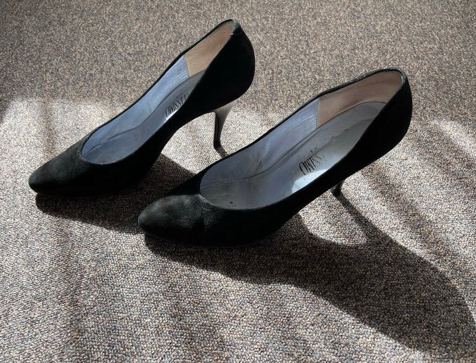 Zwarte suède pumps van Bellissimo - Maat 43, Pumps, Verzenden, Zwart, Gedragen