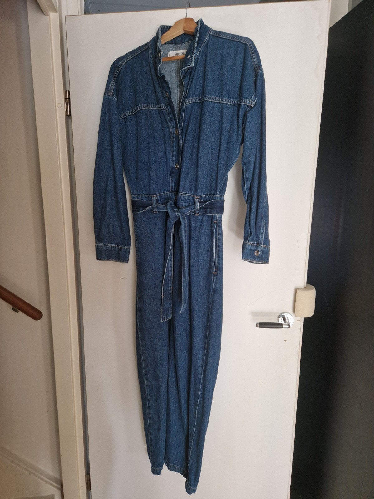 MNG Denim Jumpsuit - Gedragen met kleine imperfectie, Kleding | Dames, Maat 38/40 (M), Blauw, MNG, Ophalen of Verzenden