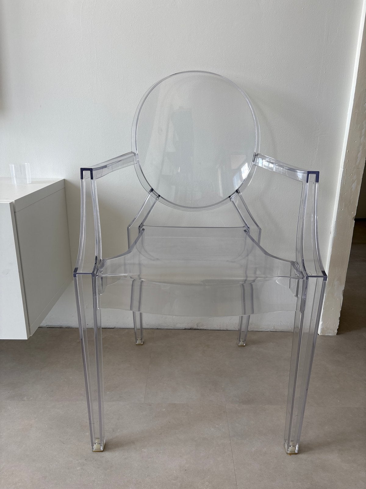 Transparante Kartell Louis Ghost stoel - Design stoel, Huis en Inrichting, Stoelen, Ophalen, Kunststof, Overige kleuren, Zo goed als nieuw
