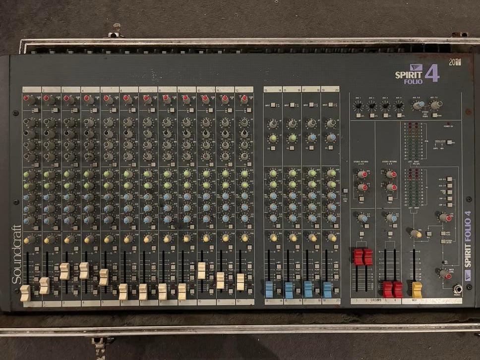 Soundcraft Spirit Folio 4 mixer, Muziek en Instrumenten, Mengpanelen, Ophalen, Gebruikt, 10 tot 20 kanalen, Microfooningang
