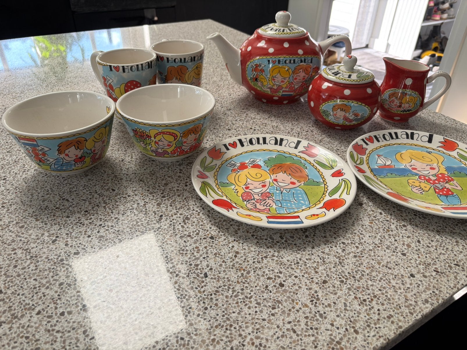 Blond Amsterdam I love Holland servies Nieuw, Ophalen, Zo goed als nieuw, Aardewerk