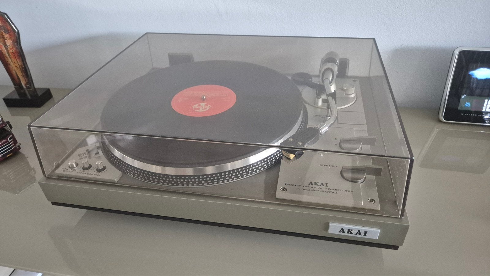 Akai AP-206c platenspeler, Ophalen, Gebruikt, Pitch-regelaar, Platenspeler