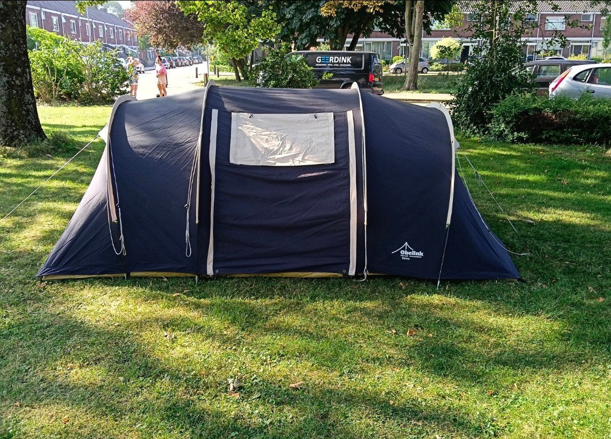 Obelink salou katoenen vis a vis tent 2-3 persoons, Caravans en Kamperen, Tenten, Ophalen of Verzenden, Zo goed als nieuw