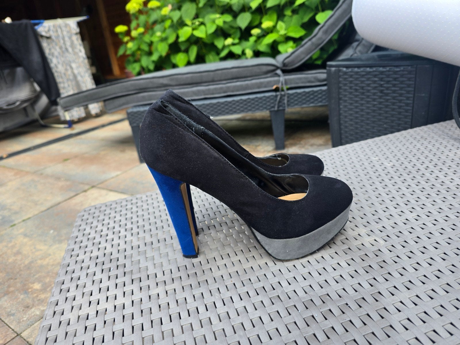 Dr Adams sexy hoge pumps hakken 14 cm grijs zwart maat 41, Kleding | Dames, Schoenen, Pumps, Zwart, Ophalen of Verzenden, Zo goed als nieuw