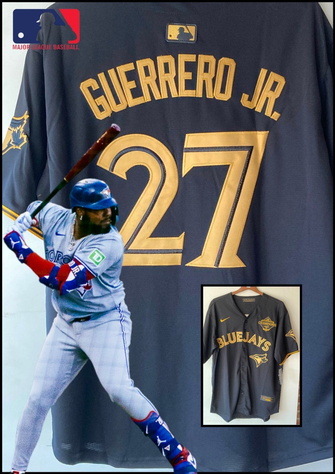 MLB 'Vladdy' Guerrero Jr. XL, Sport en Fitness, Honkbal en Softbal, Ophalen of Verzenden, Nieuw, Honkbal, Kleding