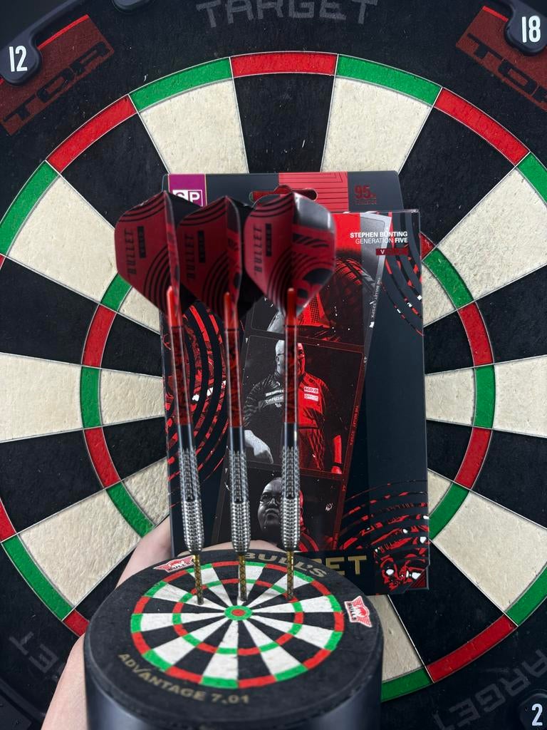 Stephen Bunting Darts Set - 95% Tungsten, Sport en Fitness, Darts, Ophalen of Verzenden, Zo goed als nieuw, Pijlen