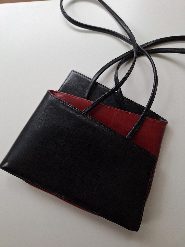 Leuke Franse design handtas, Ophalen of Verzenden, Zo goed als nieuw, Rood, Handtas