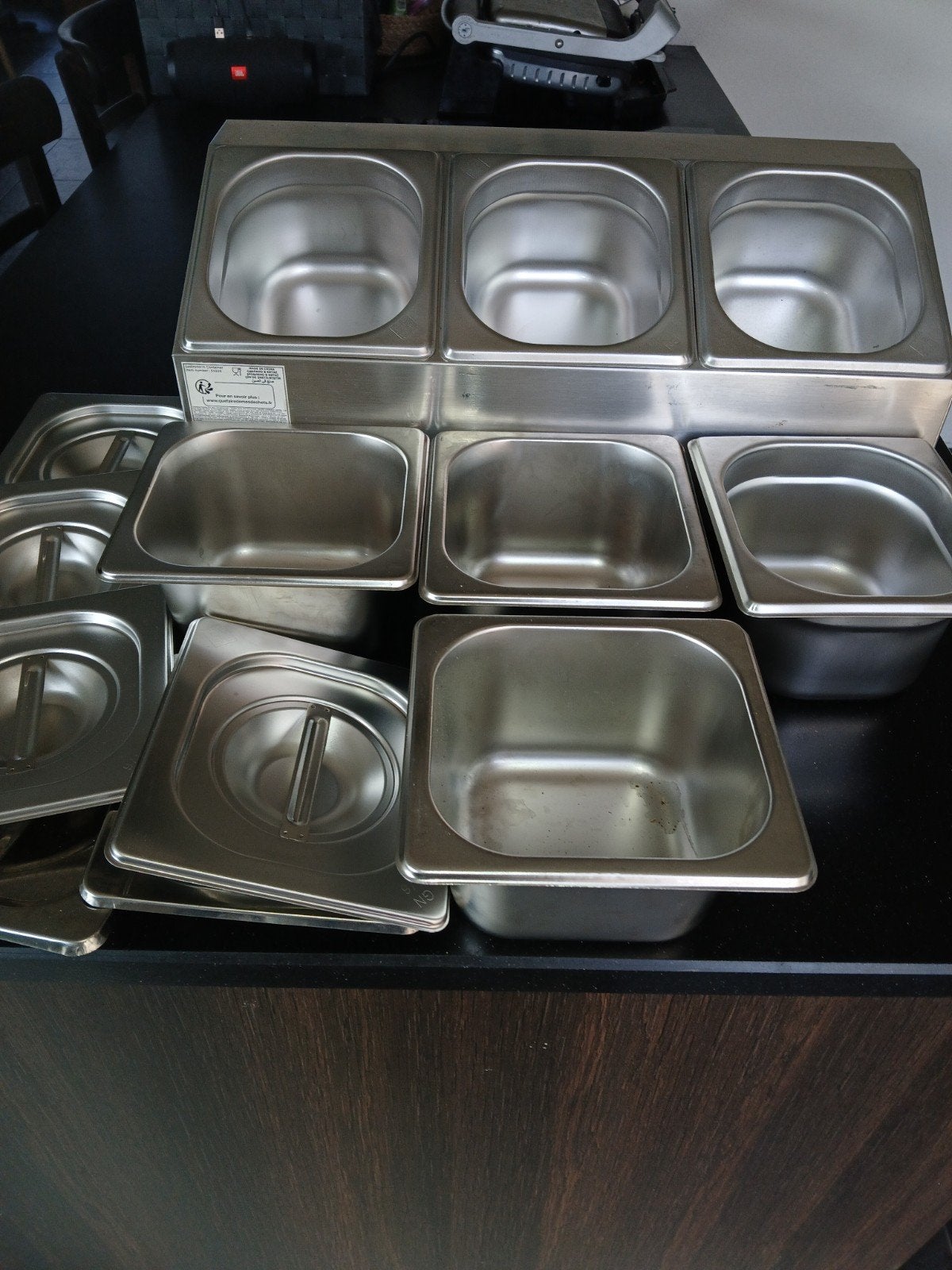 salade bar, Huis en Inrichting, Ophalen, Gebruikt, Met deksel, Overige typen