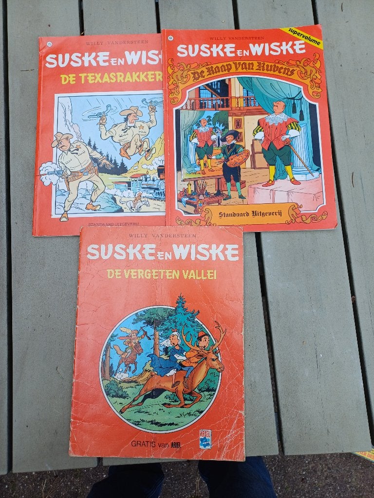 Suske en wiske, 3x, Gelezen, Willy Vandersteen, Ophalen of Verzenden, Meerdere stripboeken