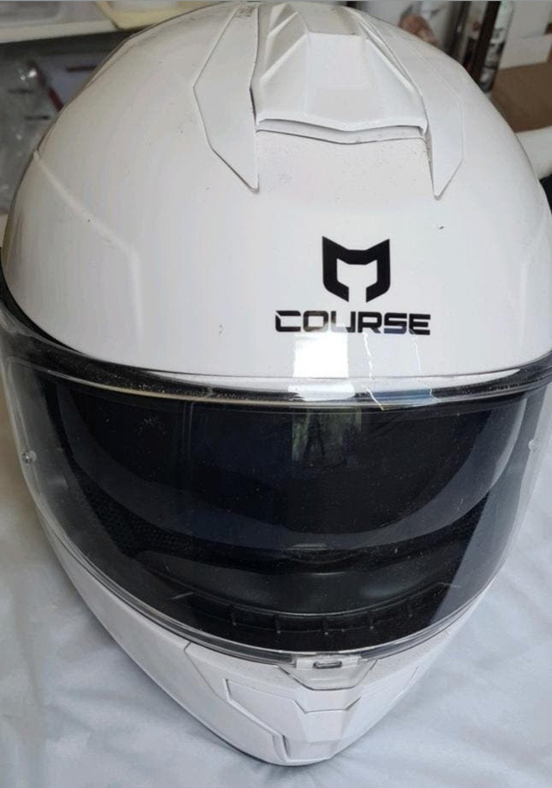 COURSE motorhelmen ECE/R22.06   M 57/58, Motoren, Ophalen of Verzenden, Tweedehands, M, Overige merken