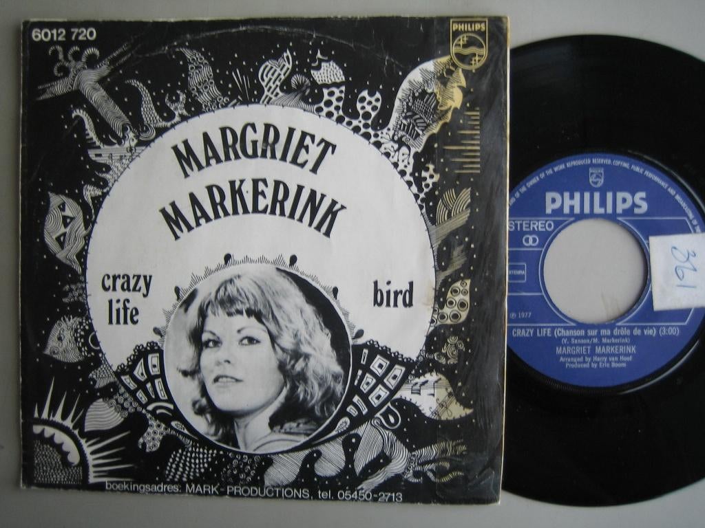 Margriet Markerink  - Crazy life ( 1977 ) NL, Ophalen of Verzenden, Gebruikt, Pop