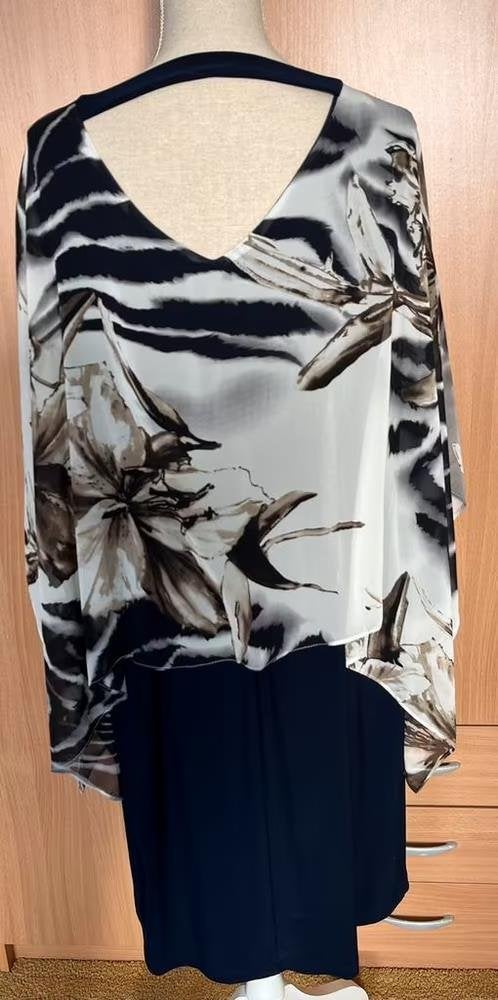 Frank Lyman blauwe jurk maat 46[dmv], Blauw, Maat 46/48 (XL) of groter, Ophalen of Verzenden, Zo goed als nieuw