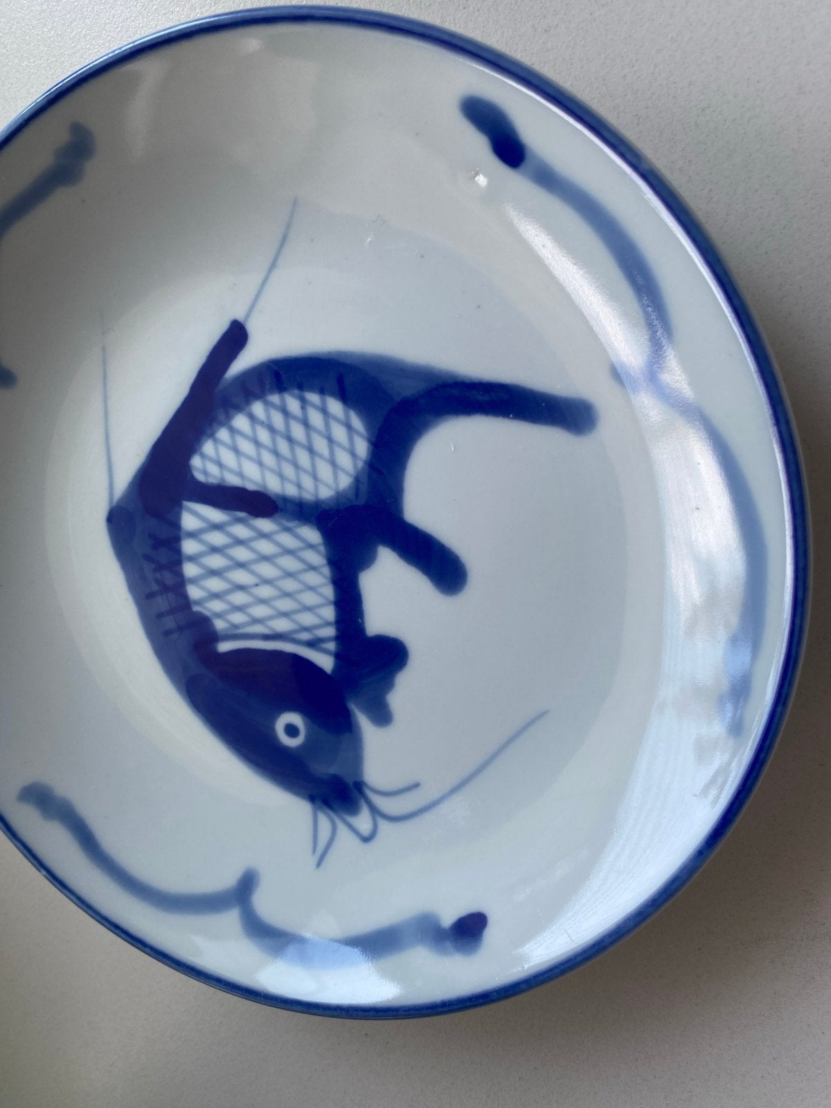 Vintage Chinese Raoping schaaltjes met vis €15 per stuk, Ophalen of Verzenden