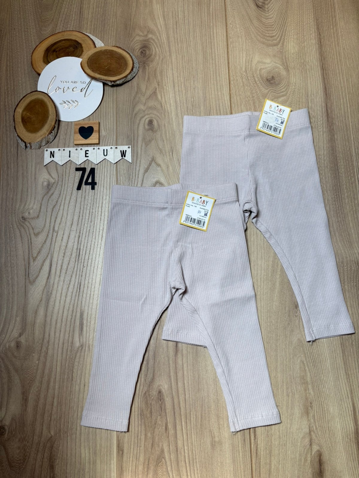 Baby meisje 2x wibra broekje-legging lila, maat 74, Ophalen of Verzenden, Nieuw, Meisje, Broekje