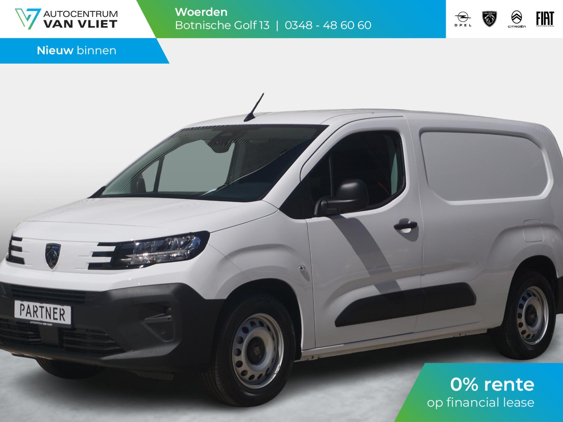 Peugeot e-Partner L1 50 kWh | 0% rente | camera | Apple Carp, 330 km, Met garantie (alle), Wit, Origineel Nederlands