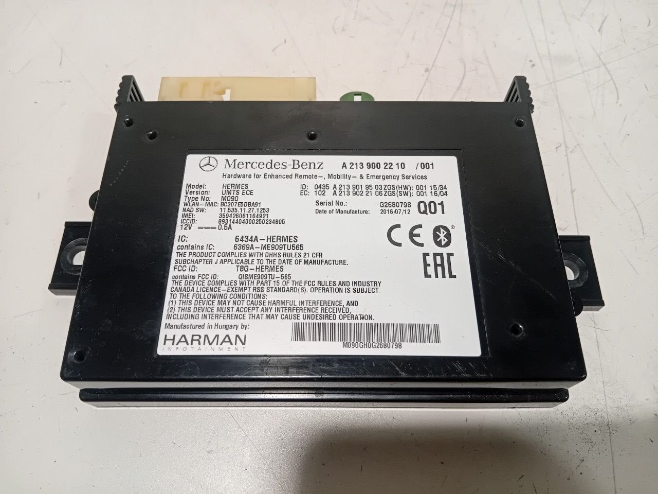 Bluetooth control module Mercedes-Benz C-Klasse, Auto diversen, Autoradio's, Ophalen of Verzenden