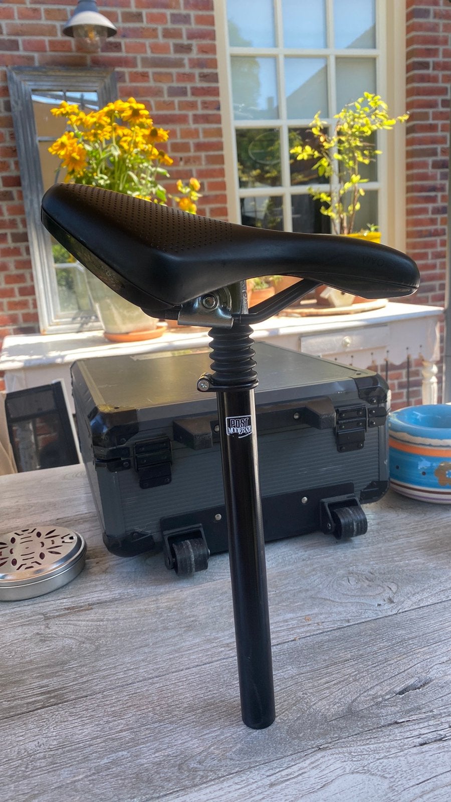 Verende zadelpen van Post Moderne met zadel van Selle Royal, Ophalen, Zo goed als nieuw
