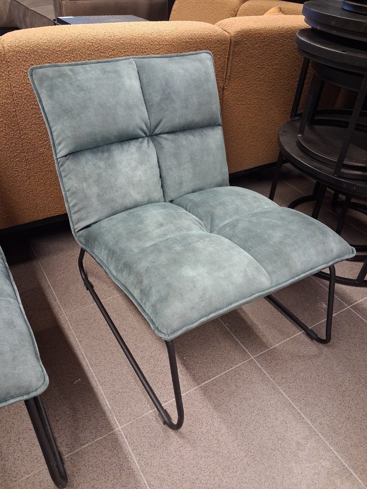 nieuwe Eleonora fauteuil Ruby adore velvet petrol €120, Huis en Inrichting, Ophalen, ., Nieuw, 75 tot 100 cm