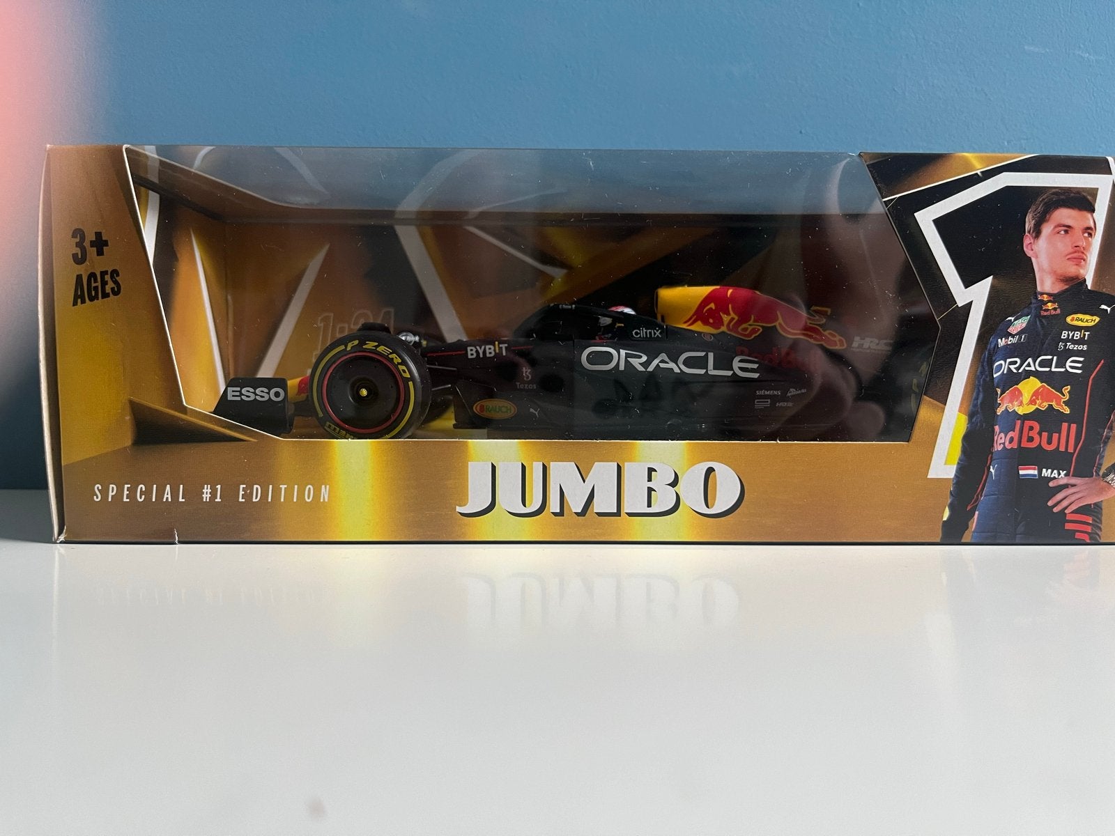 Max Verstappen Red Bull Racing F1 Auto 1:24 Bburago, Ophalen of Verzenden, Nieuw, Auto, Bburago