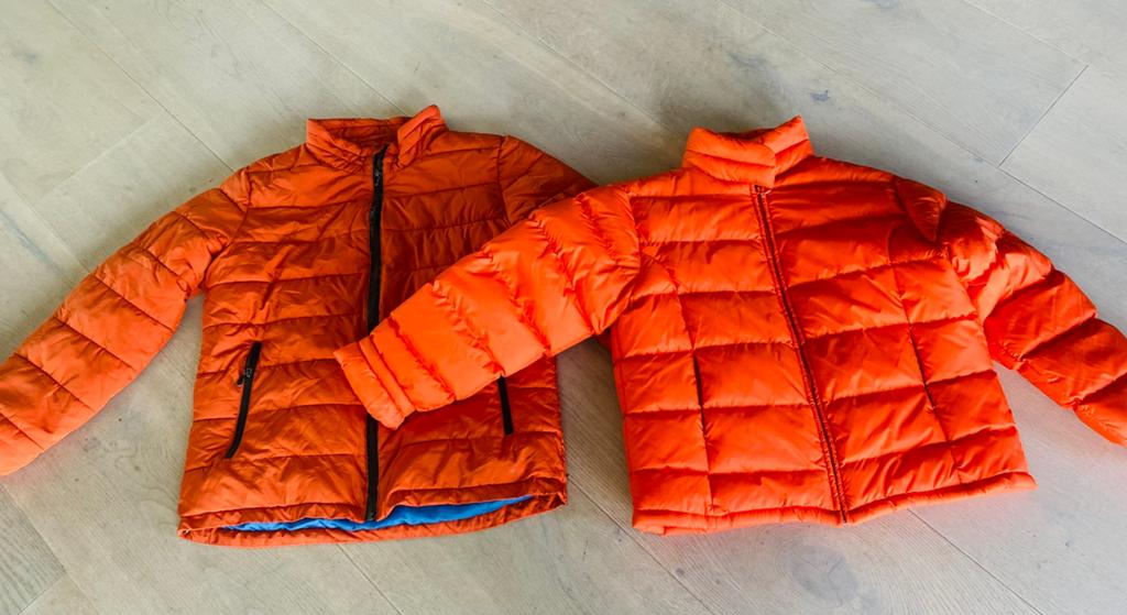 wk oranje heren en dames gewateerde jas, Ophalen of Verzenden, Gedragen, Overige maten, Oranje