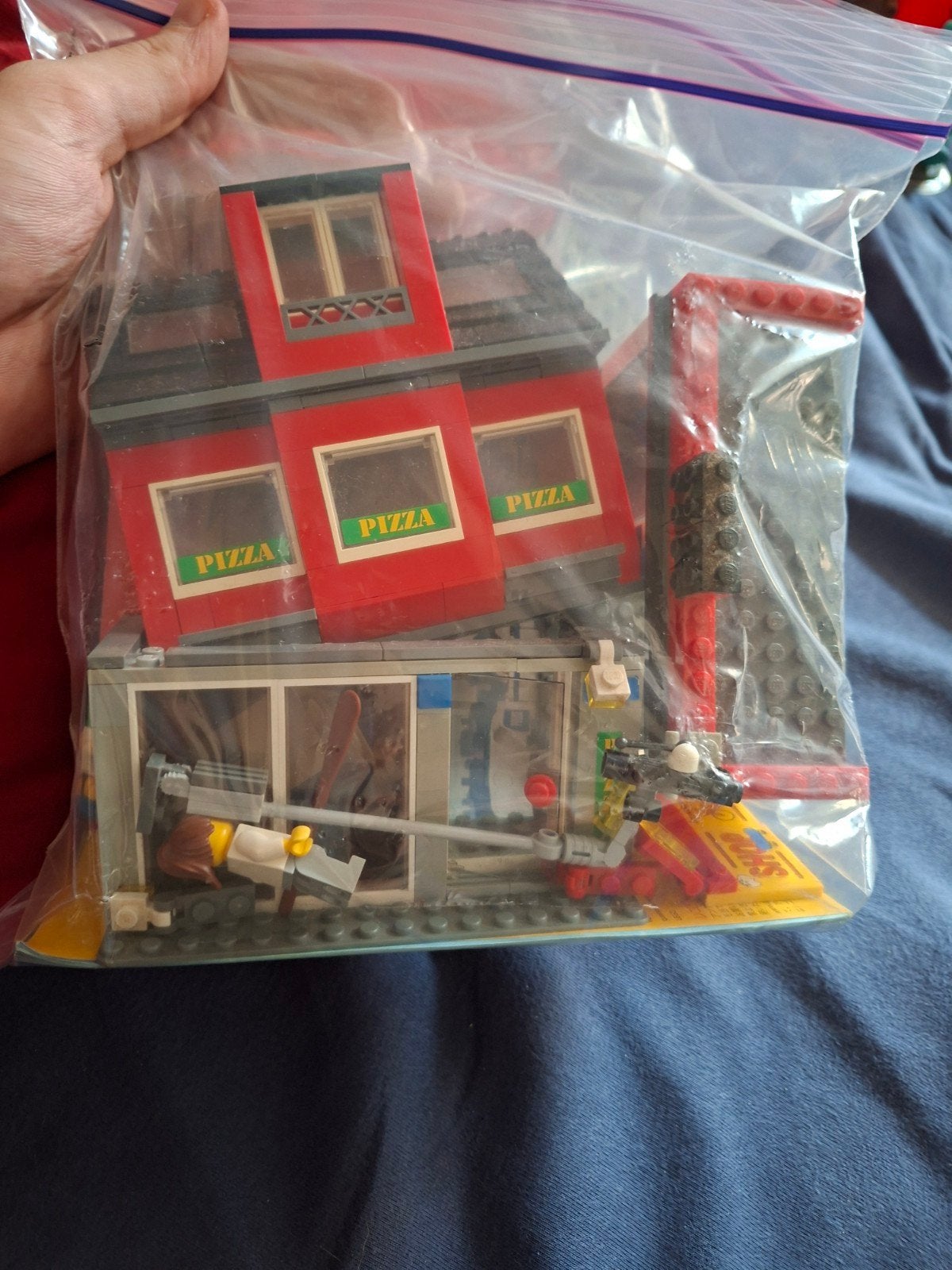 LEGO City 7641 Pizza Bus en Pizzeria - Compleet, Ophalen of Verzenden