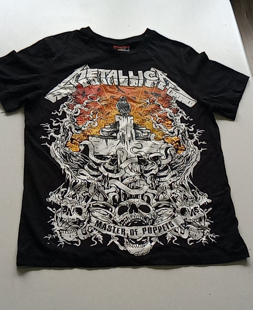 Metallica nieuw shirt master of puppets maat   M + backprint, Verzenden, Nieuw, Kleding