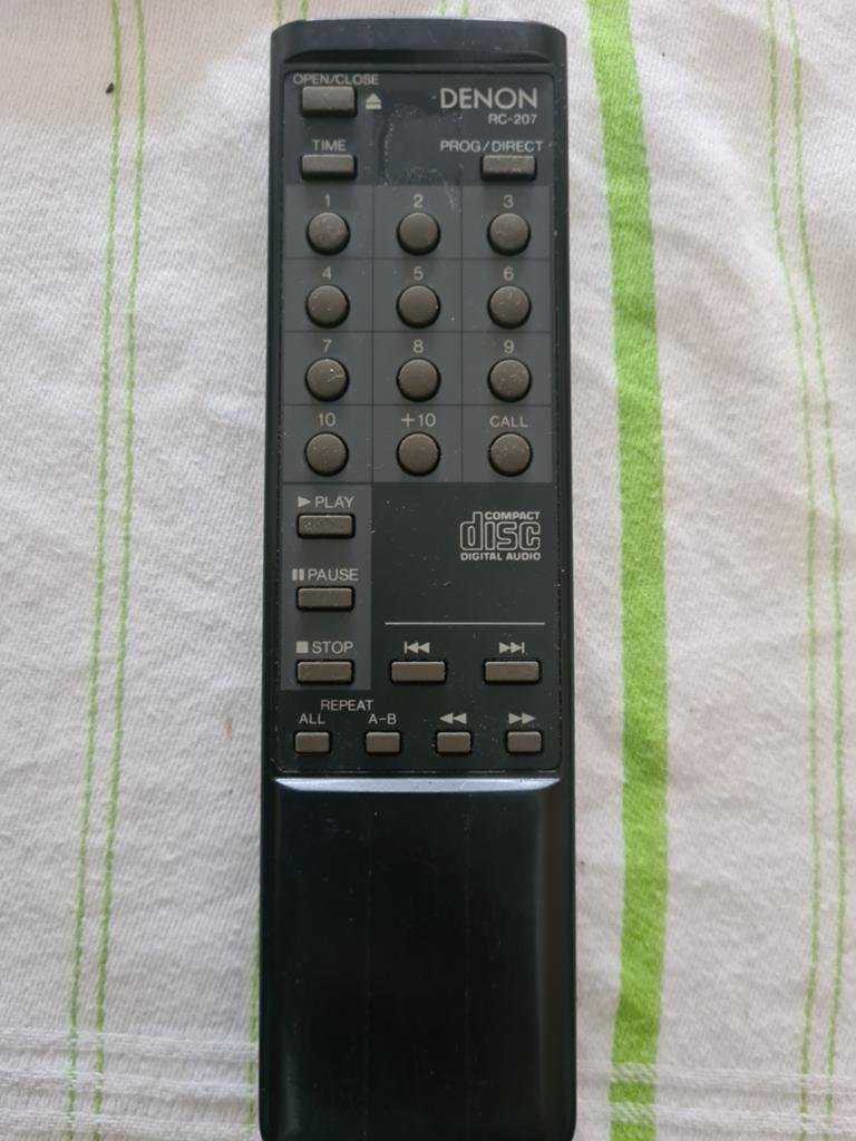 Denon RC 207 remote, Ophalen