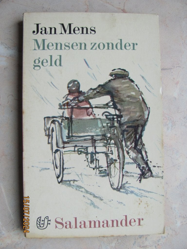 BOEK Jan MENS roman MENSEN zonder GELD 10e druk 1968 IZGS, Gelezen, Jan Mens, Ophalen of Verzenden, Nederland