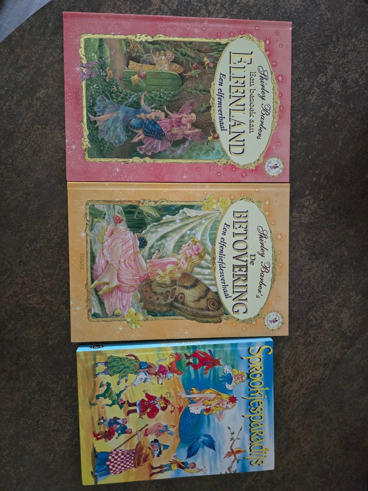 3 Sprookjesboeken: Elfenland, Betovering, Sprookjesparadijs, Boeken, Ophalen of Verzenden, Gelezen, Shirley Barber