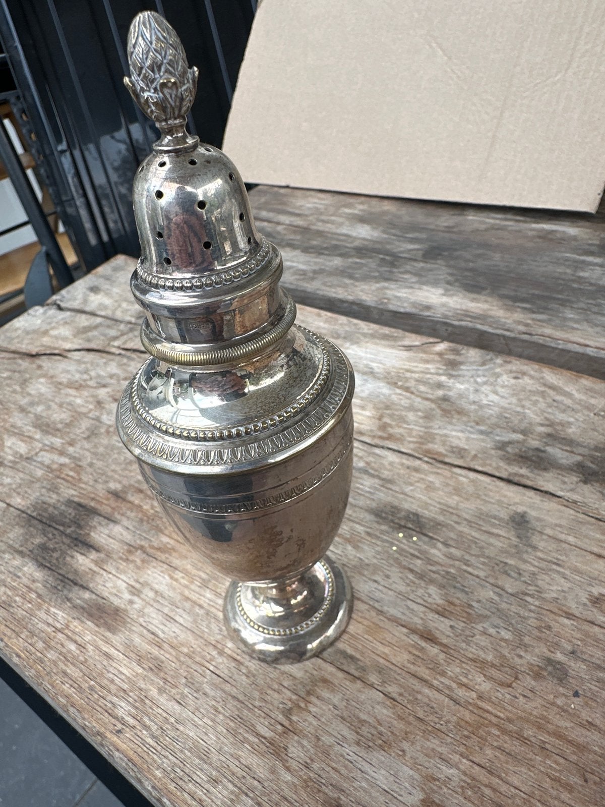 Antieke verzilverde Suikerstrooier van HAMCO, Antiek en Kunst, Ophalen of Verzenden, Zilver