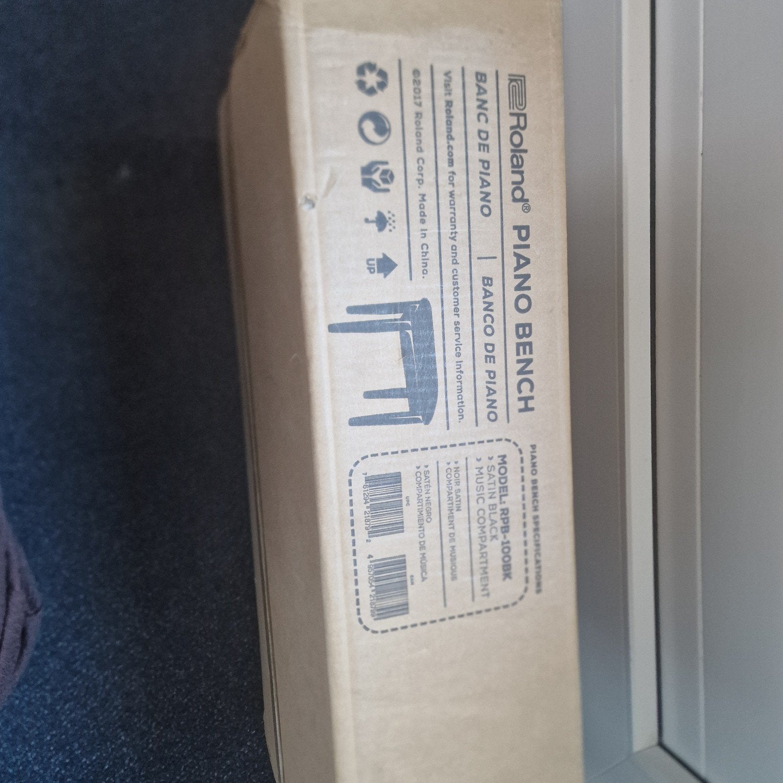 Pianobank Roland RPB-100BK - Nieuw in doos, Ophalen of Verzenden, Nieuw