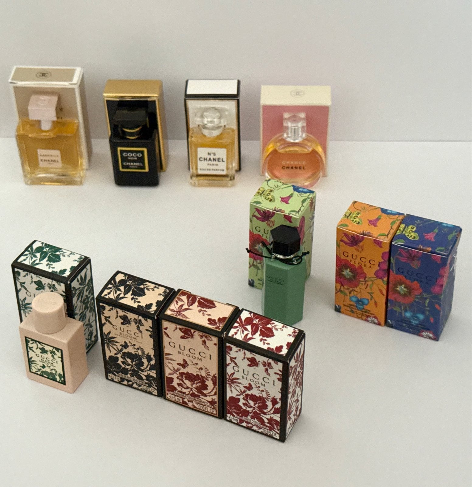 Mini Parfums Miniauturen Chanel & Gucci - Diverse Geuren, Sieraden, Tassen en Uiterlijk, Uiterlijk | Parfum, Ophalen of Verzenden