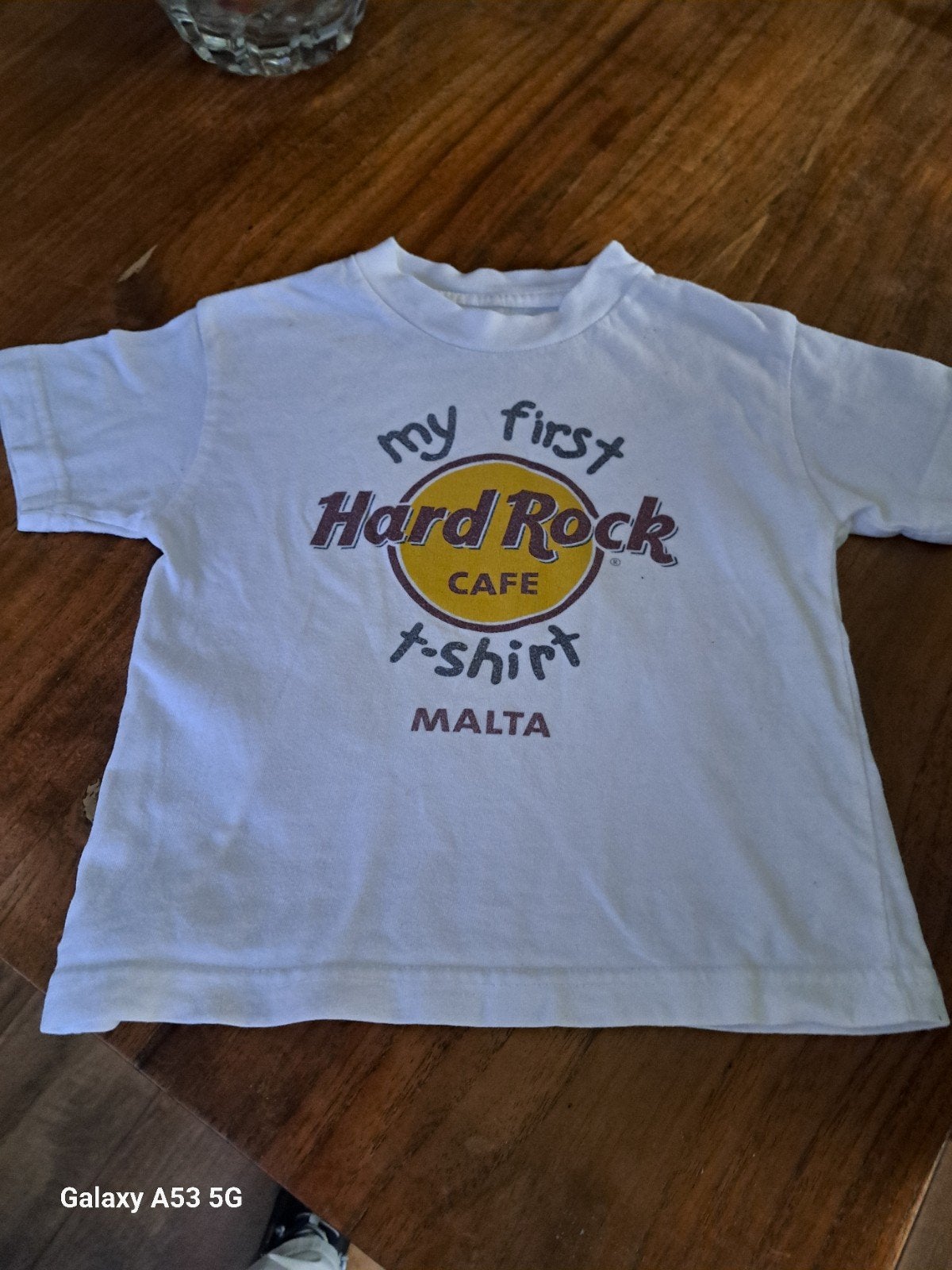 Hard Rock Cafe Malta T-shirt - 'My First' - Kindermaat, Ophalen of Verzenden, Gebruikt, Hard Rock Cafe, Jongen of Meisje