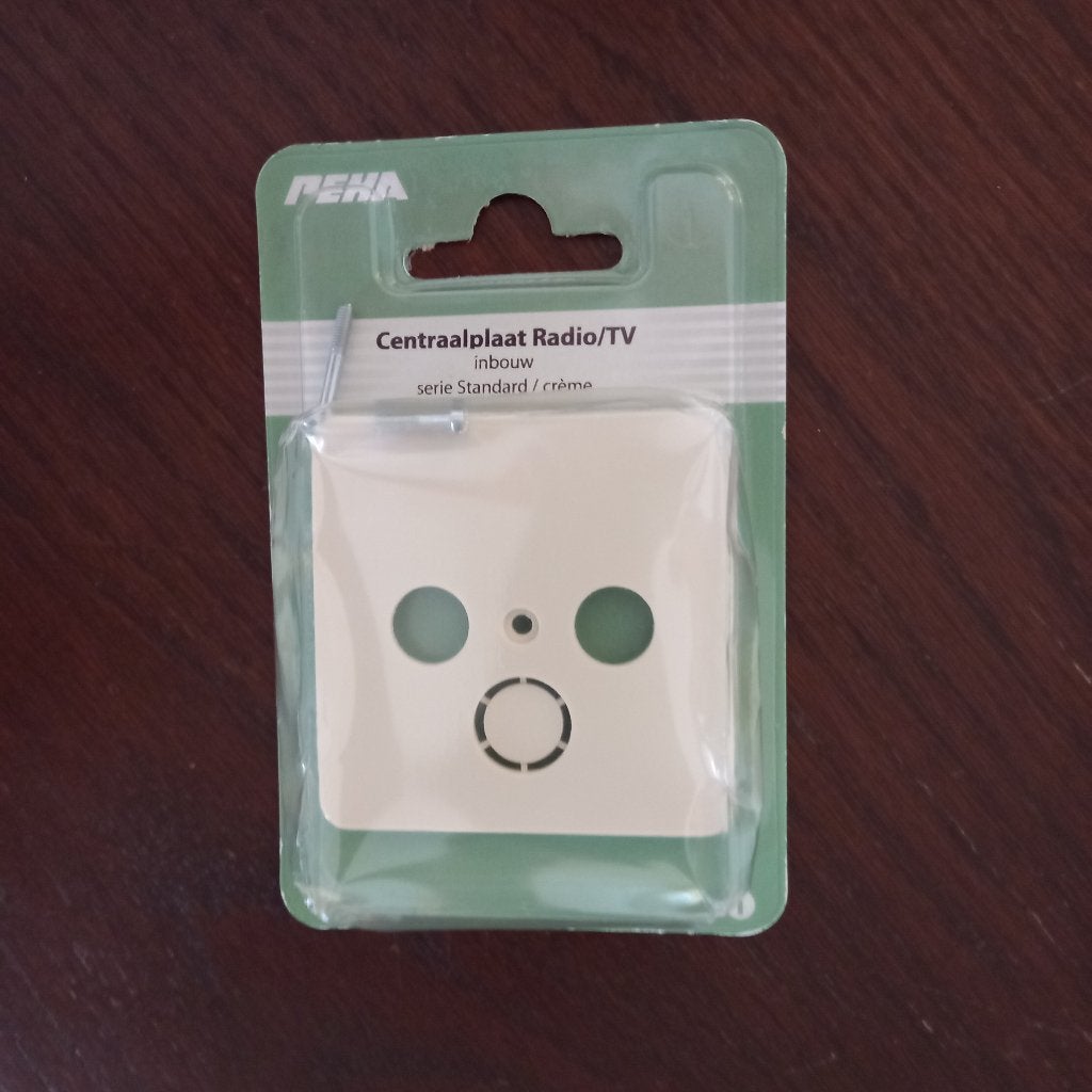 Peha Centraalplaat Radio/ Tv inbouw    (Nieuw), Ophalen of Verzenden, Nieuw, Overige merken, Stopcontact