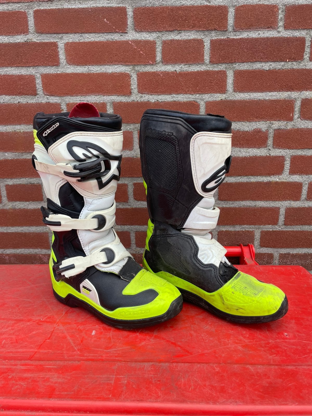 Alpinestars Tech3s maat 35.5 tot 36,5 crosslaarzen, Motoren, Ophalen of Verzenden, Tweedehands, Kinderen, Laarzen