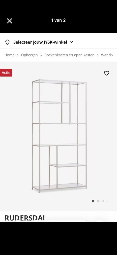 JYSK kast metaal NIEUW, Ophalen, Nieuw, 50 tot 100 cm, Minder dan 100 cm