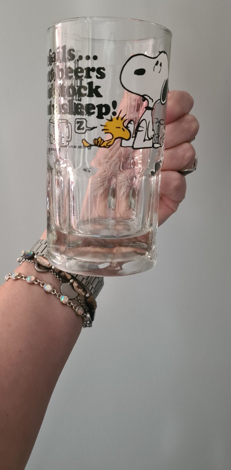 SNOOPY BIERPUL ALS NIEUW, Ophalen, Zo goed als nieuw, Bierglas