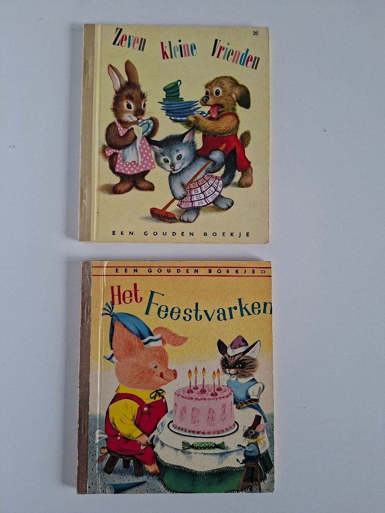 2 "gouden " boekjes, Boeken, Ophalen of Verzenden, Gelezen, Fictie algemeen