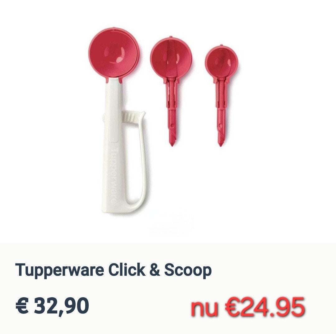 Tupperware Cookie Schepjes Set - Nieuw, Overige typen, Kunststof, Nieuw, Ophalen of Verzenden