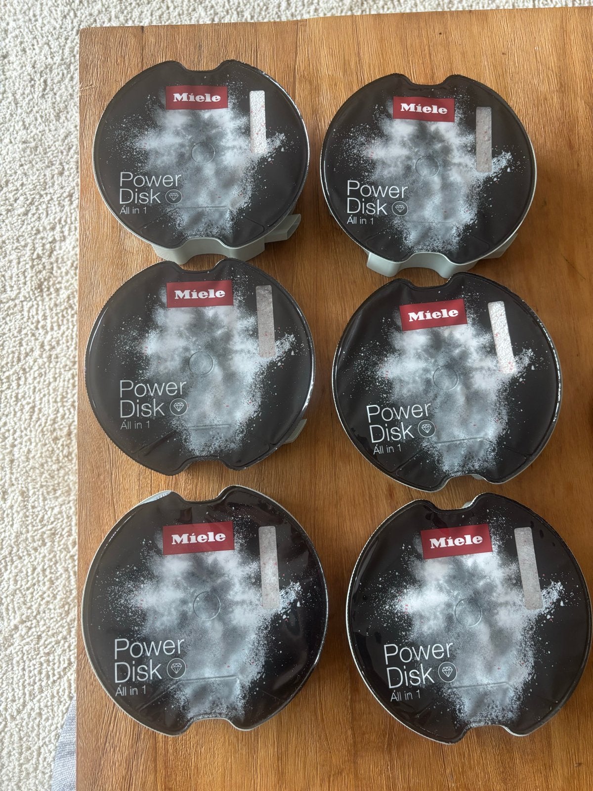 6x Miele PowerDisk All in 1 vaatwasmiddel, Ophalen, Nieuw