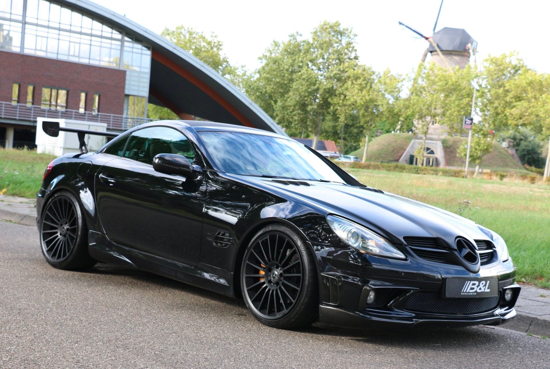 Mercedes-Benz SLK-klasse 350 S 3.5 V6 Aut 7G-Tronic AMG Blac, Auto's, Automaat, Dealer onderhouden, Achterwielaandrijving, Gebruikt