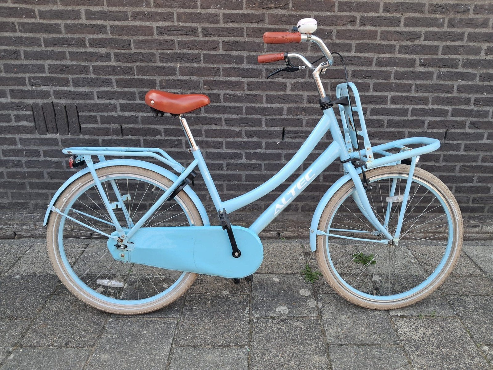 Altec Urban meisjesfiets- Lichtblauw met Voordrager, Fietsen en Brommers, Fietsen | Meisjes, Terugtraprem, Overige merken, Ophalen