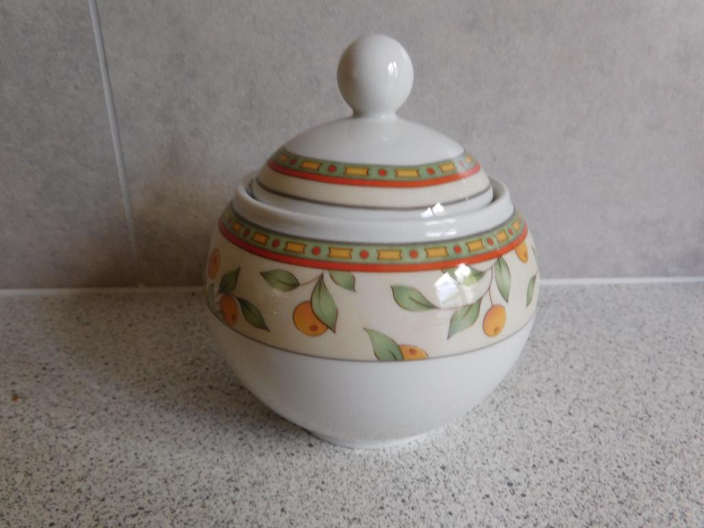 Suikerpot Koffietijd Sinaasappel Art & Design, Huis en Inrichting, Keuken | Servies, Overige typen, Ophalen of Verzenden, Zo goed als nieuw
