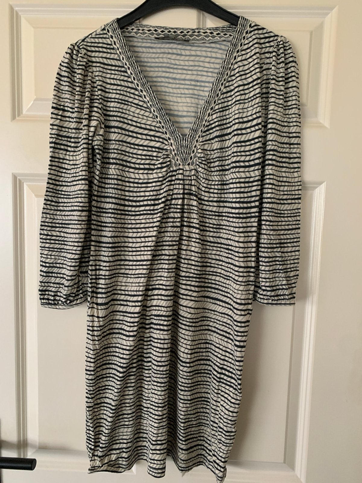 Weekend MaxMara jurk maat M, zwart/wit gestreept, Maat 38/40 (M), Zwart, Ophalen of Verzenden, Zo goed als nieuw