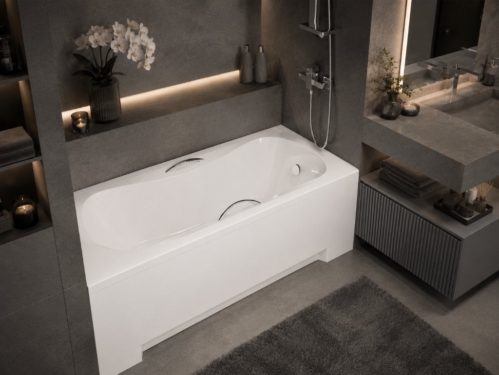 LIGBAD 140x70 cm incl poten, Ophalen, Nieuw, Wit