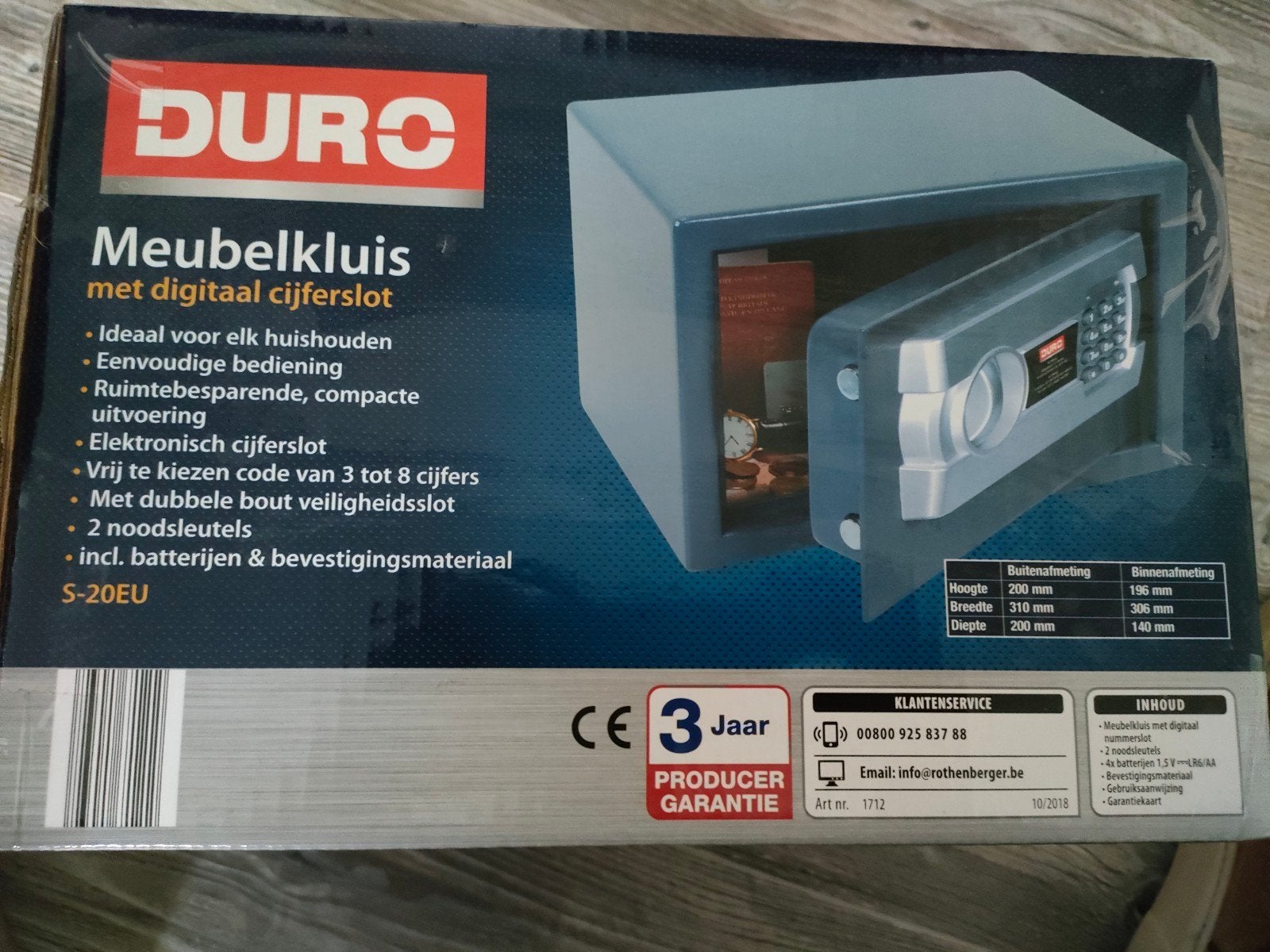 Meubel kluis , uit 2018, Ophalen, Nieuw